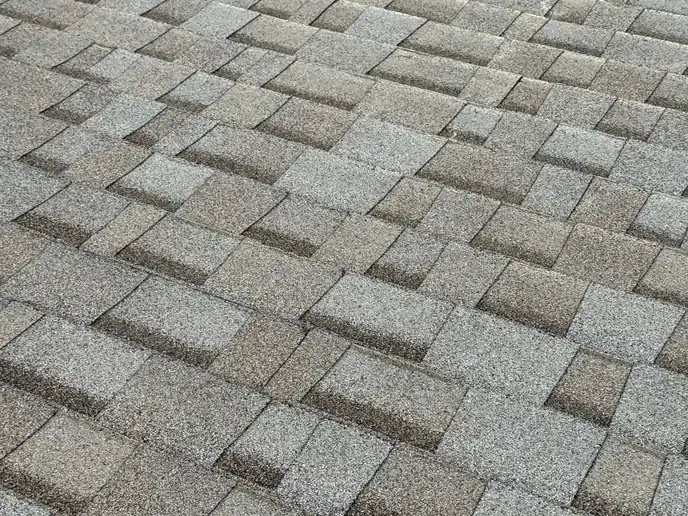 Asphalt shingle roof texture detail
